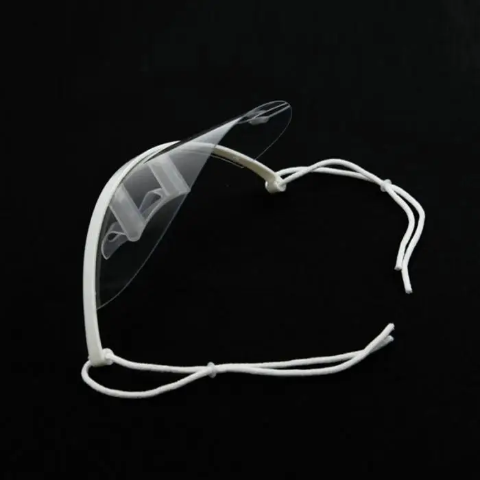 

10PCS Transparent Plastic Face Mask Makeup Visually Mouth Cover Reusable Tattoo Protective Masks Anti Droplets Protective Shield