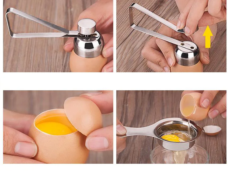 Ручные металлические ножницы для открывания яиц нож нарезки ракушек из