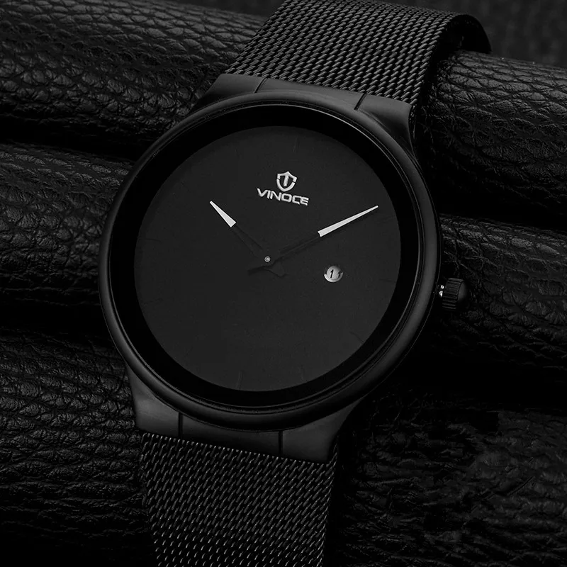Оригинальные мужские часы VINOCE роскошные Брендовые стальные Relogio Masculino Horloges Mannen
