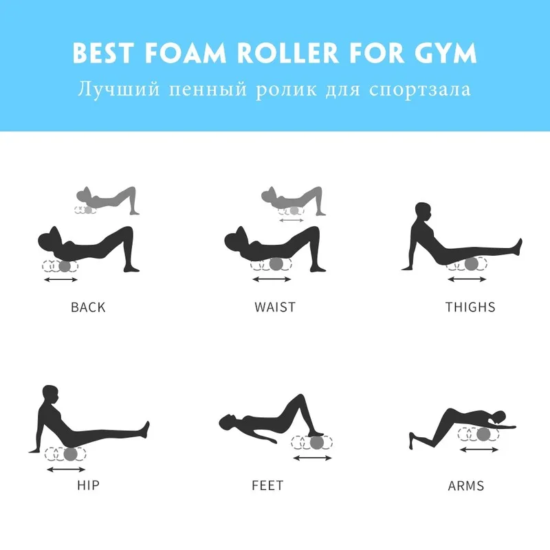 

Yoga Exercise Back Muscle Massage Roller Soft Yoga Column Gym Fitness Foam Roller Pilates Yoga Block Muscle roller Drop Shipping