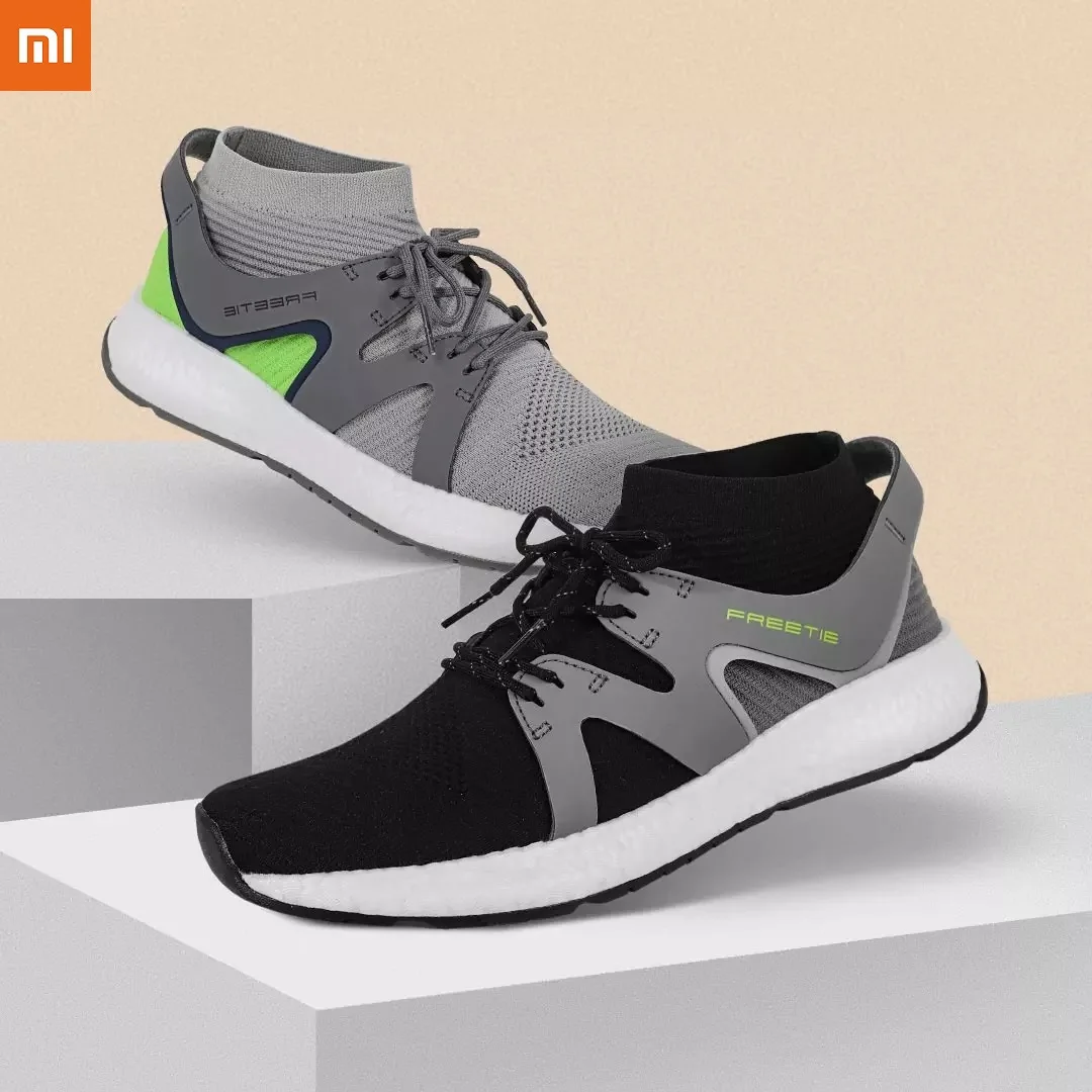 

Original Xiaomi FREETIE Cloud Elastic Barefoot Casual Shoes Integrated Flying Woven High Elastic Upper PU Sport Sneakers