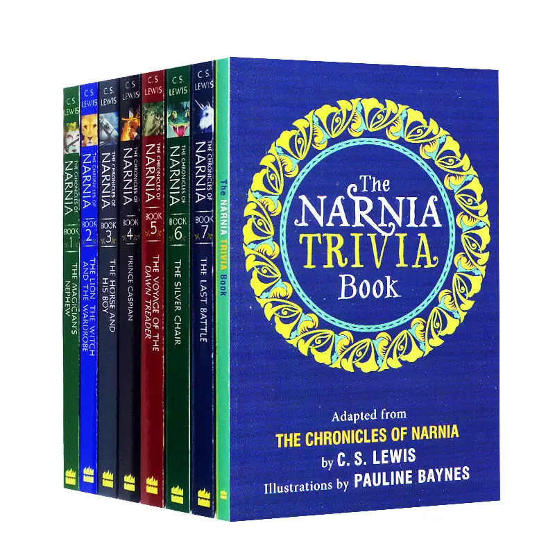 

8 Books The Chronicles of Narnia Box Set Original Children Books Kids English Reading Story Chapter Book Novels Young Adult