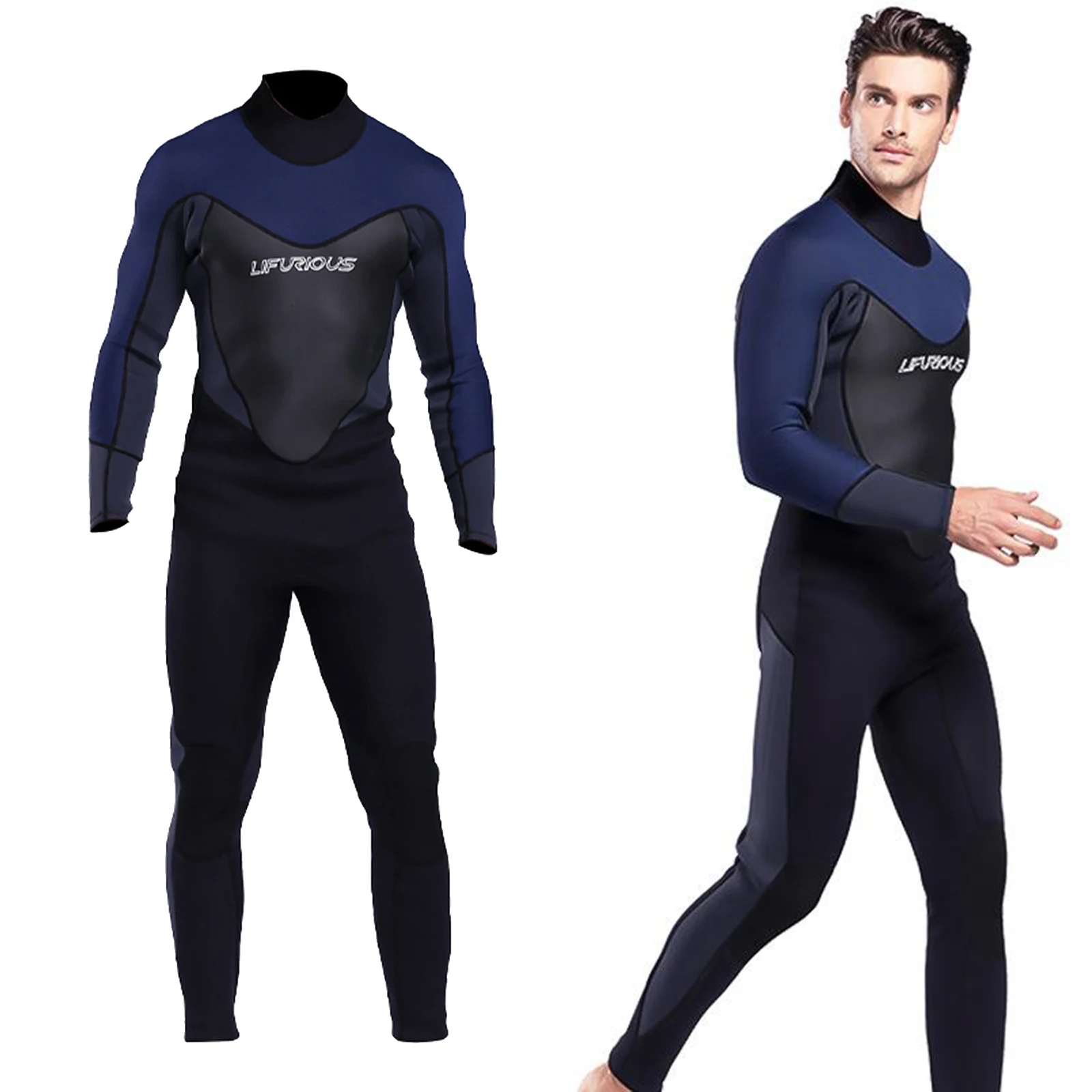 

3mm Neoprene Diving Men Snorkeling Adult Surfing Underwater Wetsuit