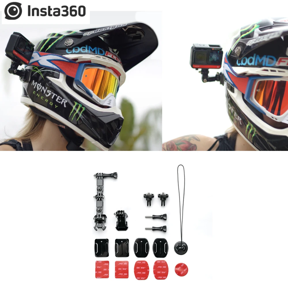Pacote para um Câmera de Ação Capacete Monte um r x Acessórios Originais Insta360 x2 –