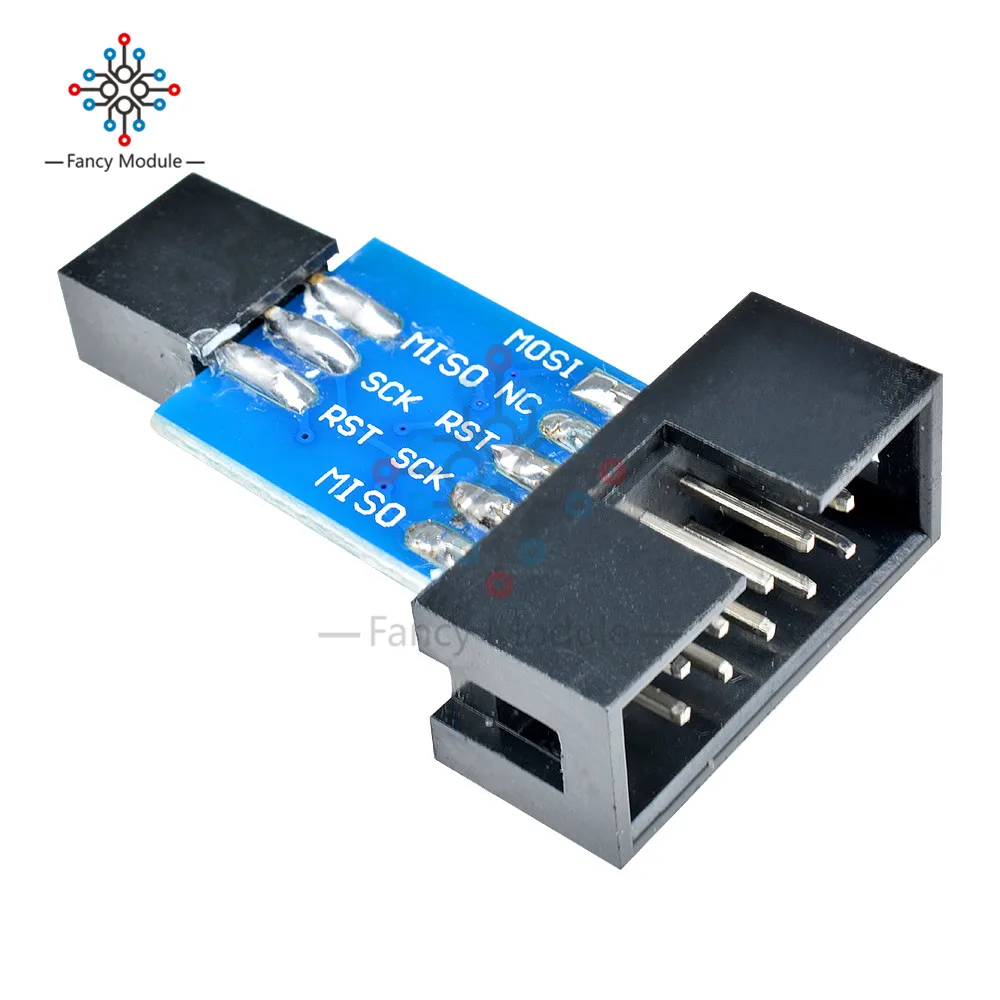 10 контактная стандартная 6 плата адаптера diymore с USB программатором USBASP USBISP AVR ATMEGA8