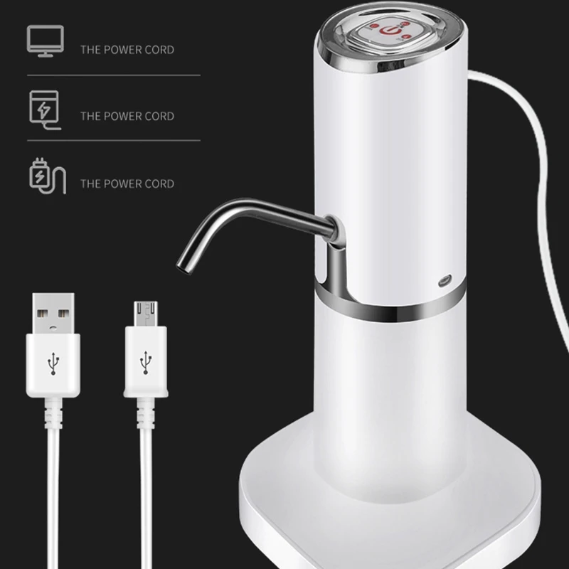 

Home Automatic Water Dispenser Hand Press Water Pump USB Charging Intelligent Electric Bottled Drinking Water Pump U1JE