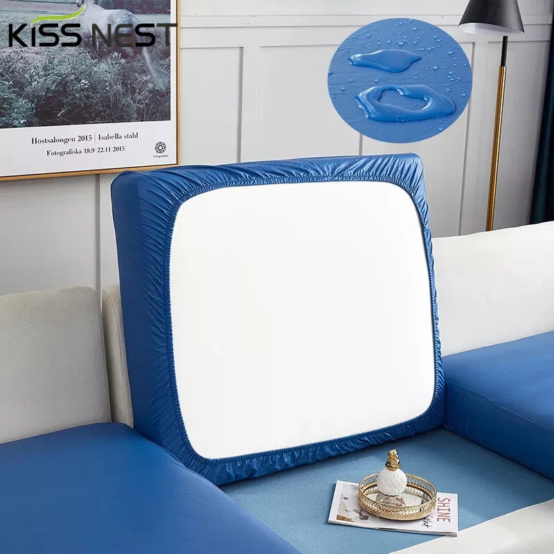 

Luxury PU Faux-Leather Sofa Seat Cushion Cover,Waterproof Removable Washable Slipcover,Pet Anti-scratch Furniture Protector