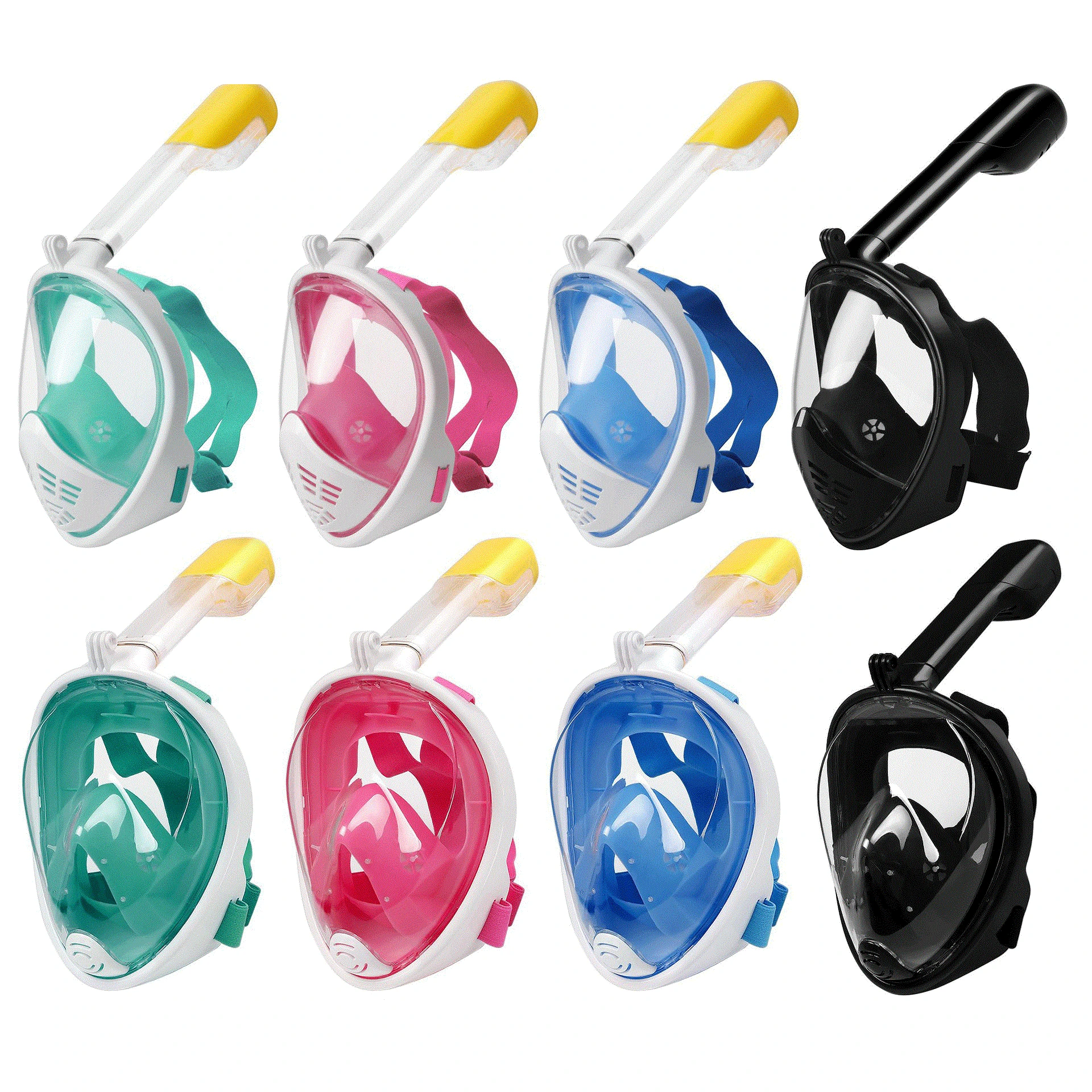 

Full Face Diving Mask for Underwater Pl All Face Masks for Immersion Free- Diving Snorkel Glasses Tube for Masks for Children