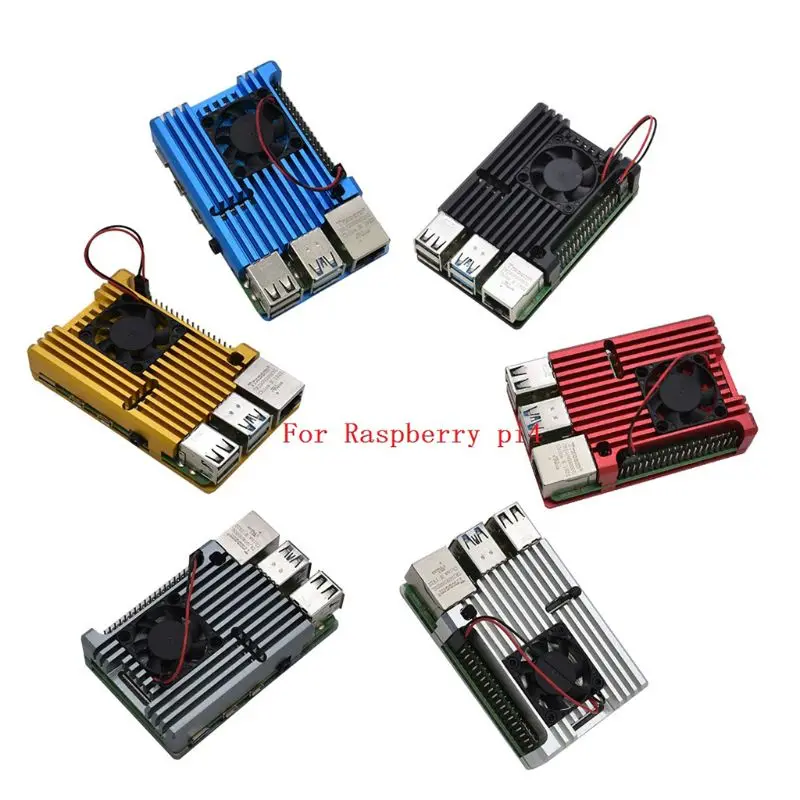 1 комплект алюминиевый защитный корпус металлический корпус для Raspberry Pi 4 Модель B