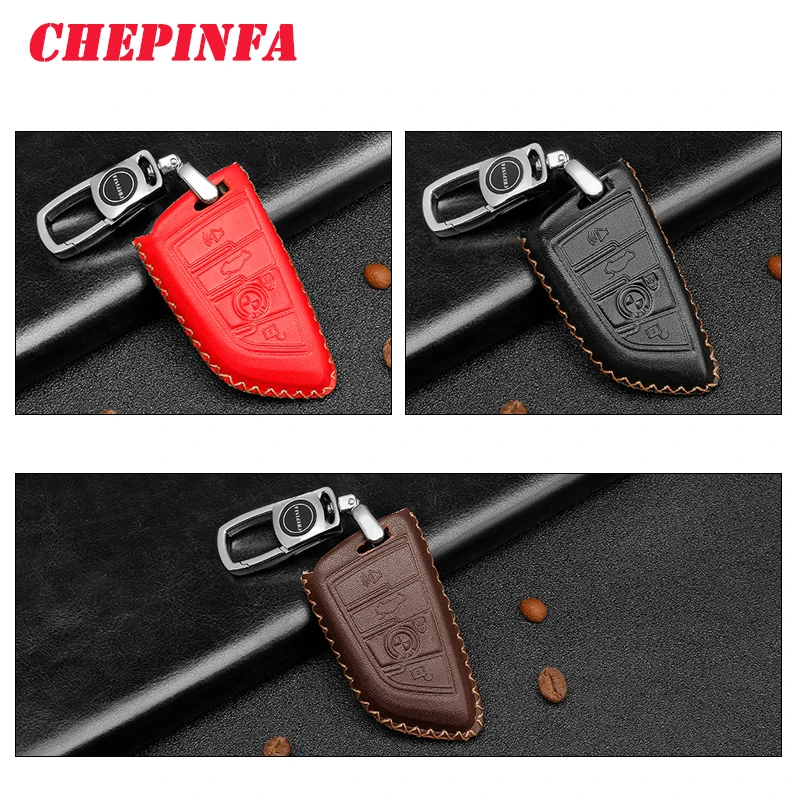 

Leather Car Key Case Cover For BMW 520 525 f30 f10 F18 118i 320i 1 3 5 7Series X3 X4 M3 M4 M5 E34 E90 E60 X1 X5 X6 F15 F16 F48