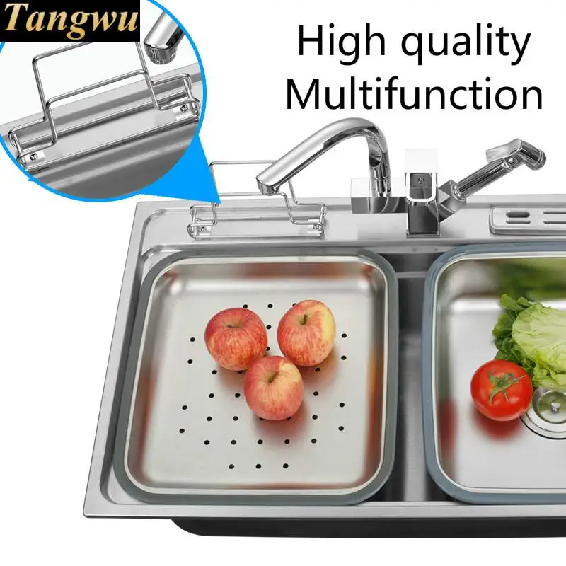 Бесплатная доставка кухонная раковина толщиной 0 8 мм пищевой класс 304