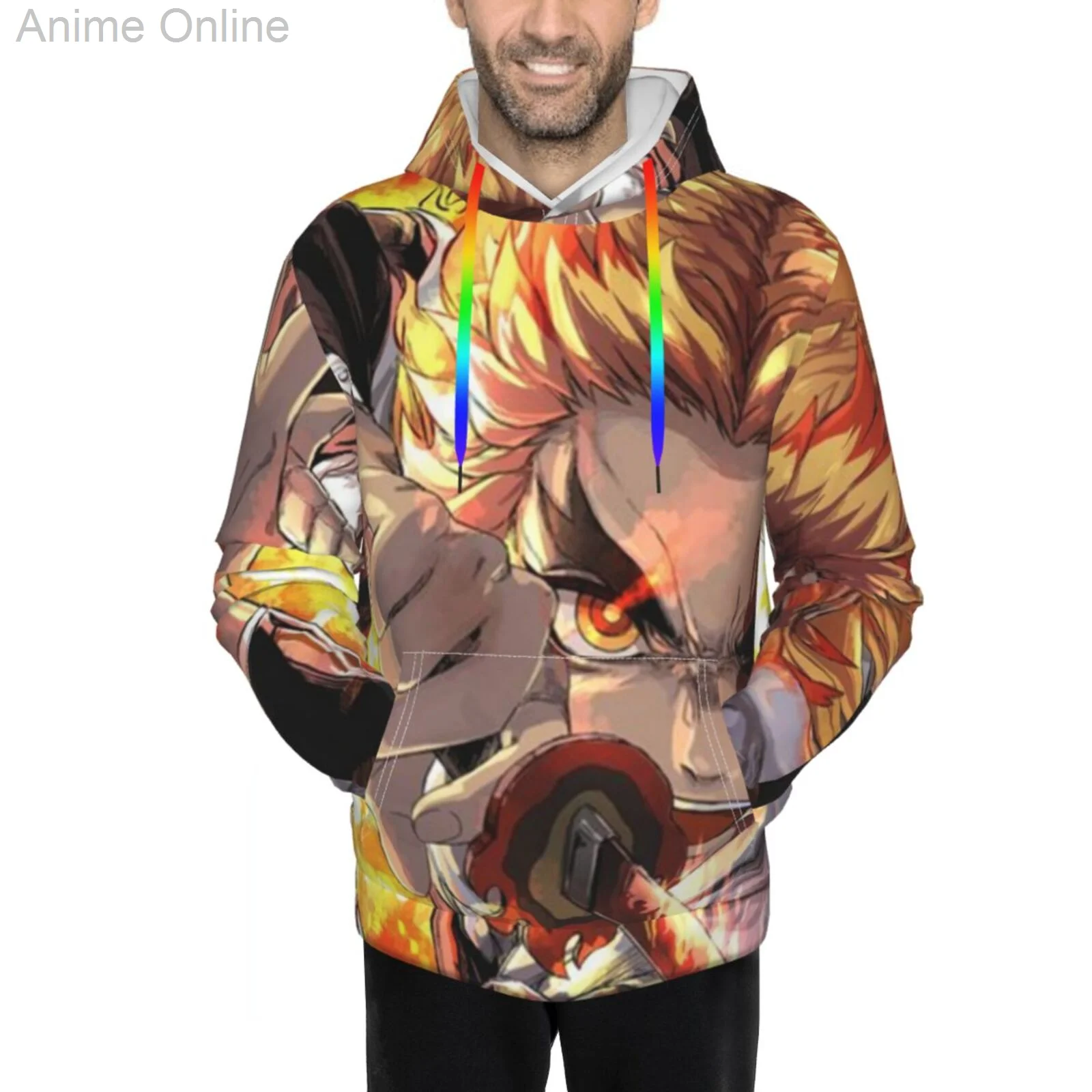 

2021 new styleFashionDemon Slayer Kimetsu No Yaiba ComfortableUnisexpersonality Hoodie 3D Printed Hooded Pullover Sweatshirt for