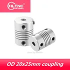 4 шт. 5x8 5x10 4567810 мм соединитель вала двигателя с зажимами от 5 мм до 8 мм гибкий соединительный вал OD 20x25 мм совершенно новый