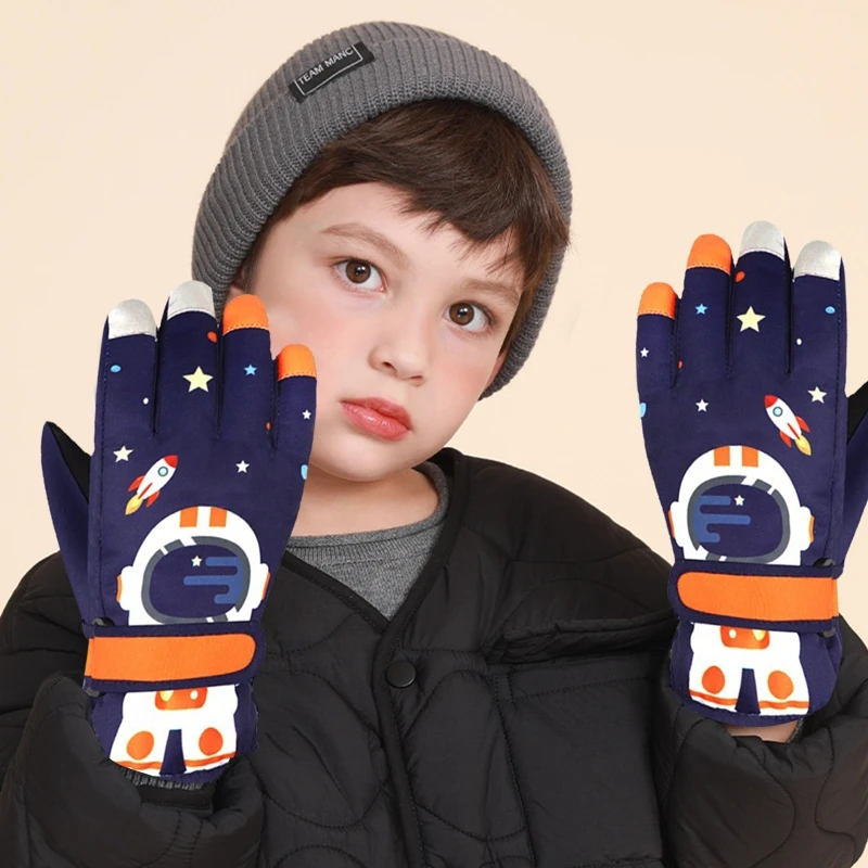 

Kids Ski Gloves Waterproof Winter Cold Weather Snowboard Snow Gloves Touchscreen Mittens Fit Both Boys & Girls 2 Colors New