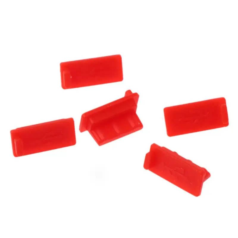 5PCS USB Dust Plug Charger Port Cover Cap Female Interface Universal Dustproof Protector Tablet PC Notebook Laptop Powerbank - купить по