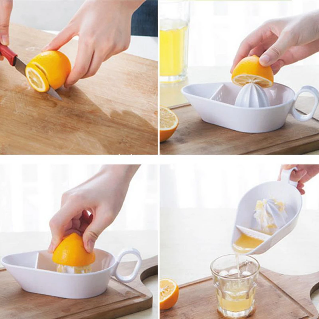 

1Pcs Manual Portable Citrus Juicer Plastic Orange Lemon Squeezer Fruit Tool Juicer Machine Kitchen Accessories