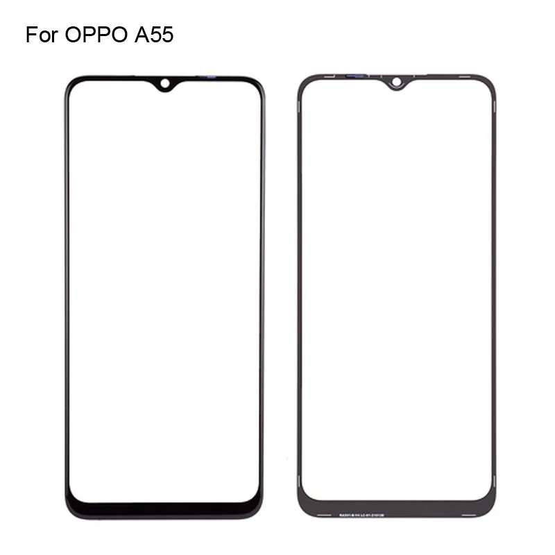 

2PCS For OPPO A55 Front LCD Glass Lens touchscreen For OPPO A 55 PEMM00 Touch screen Panel Outer Screen Glass without flex