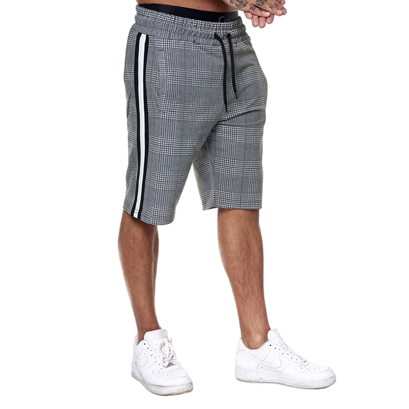 

Summer Mens Casual Shorts Cotton Plaid Beach Shorts Men Fashion Short Pants Male Sport Cool Brand Clothing Classic Sweatshorts