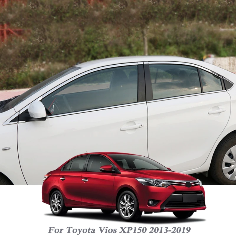 

8/16 шт., наклейка на колонку для Toyota Vios XP150 2013-2019