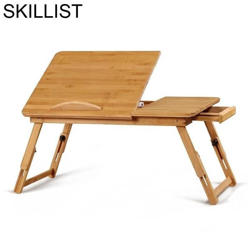 

Escritorio Bed Tray Support Ordinateur Portable Office Furniture Dobravel Bamboe Laptop Stand Mesa Study Desk Computer Table