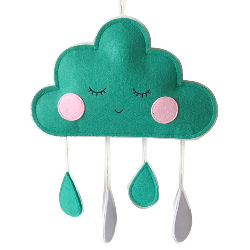 

Home Decoration Nordic Children's Tent Decoration Cloud Felt Raindrop Pendant Kids Room Wedding Decor Smiles Photography Props