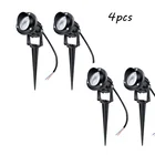 Светодиодный COB садового освещения 3W 5W 10W уличная, с шипами светильник лужайки Водонепроницаемый Путь Двор прожекторы AC220V DC12V