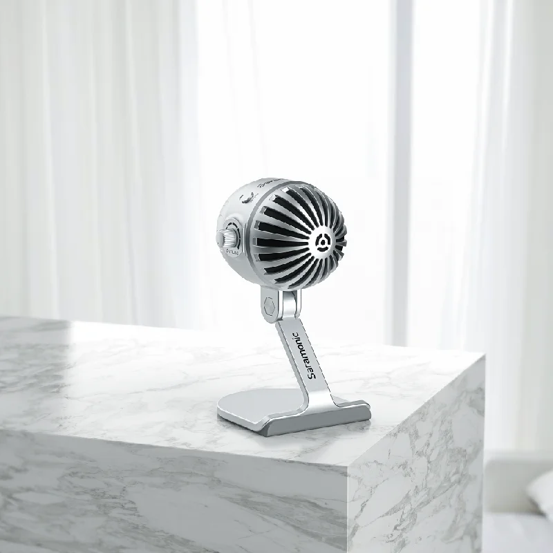 

Saramonic SmartMic MTV550 USB Microphone Real-Time Monitoring Condenser Mic for iPhone Android Smartphone Computers Recording