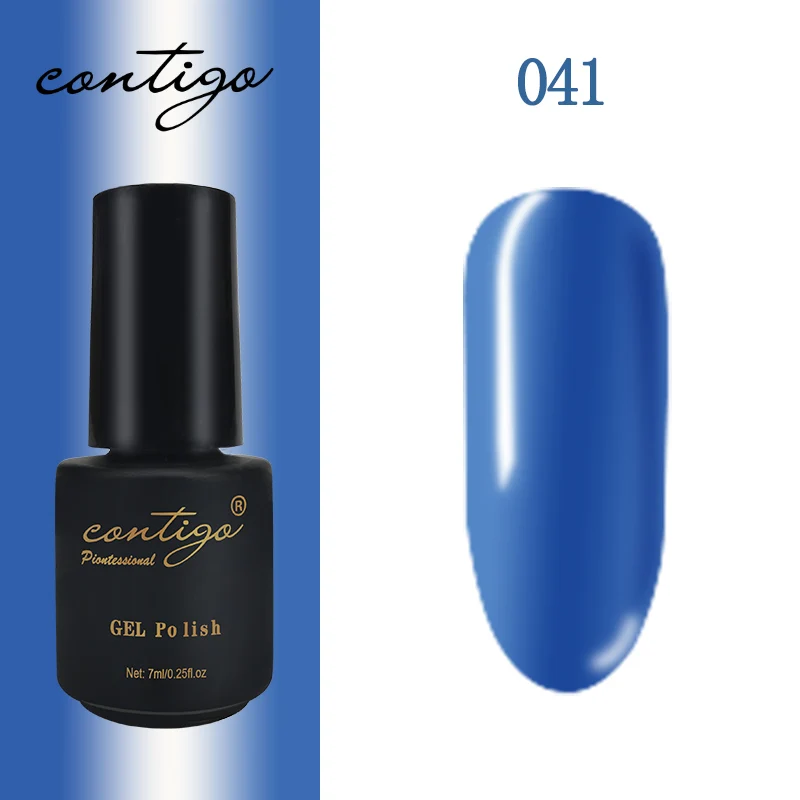 Contigo био-Гели Soak off 7 мл УФ Лаки Гибридный голубое небо серии постоянного эмаль