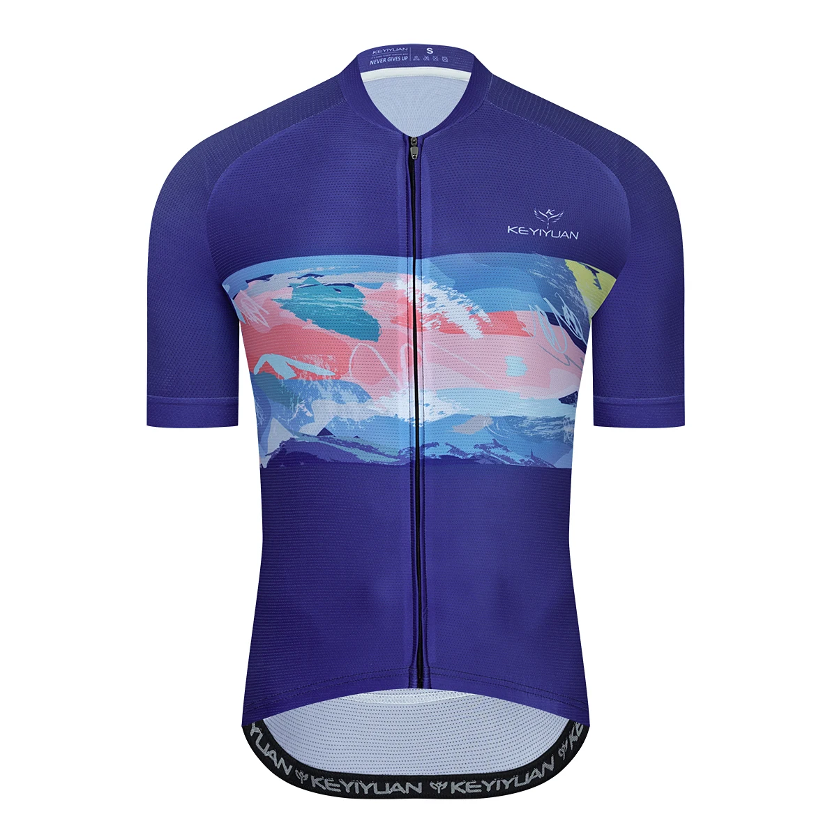 

KEYIYUAN Summer Pro Team Men's Bike Cycling Jersey Tops Short Sleeve MTB Clothing Mountain Bicycle Sweat Shirt Maillot Ciclismo