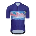 Футболка велосипедная KEYIYUAN мужская с коротким рукавом, профессиональная трикотажная одежда для езды на велосипеде, летняя одежда для горных велосипедов