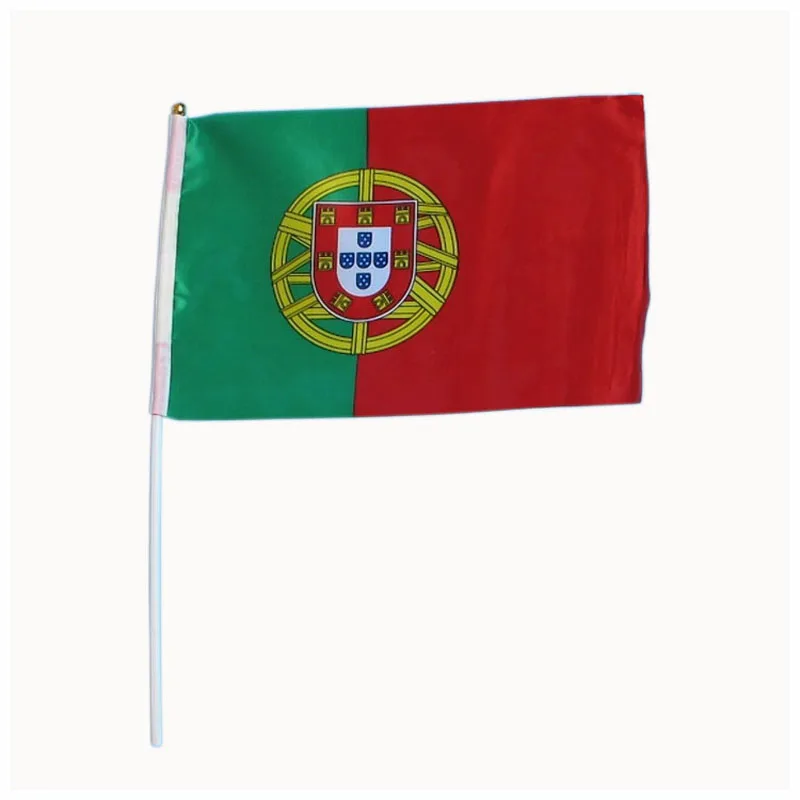

14*21 CM Hand Waving Flag ,5.5*8.2 Inches Portugal Flag Banner 100PCS/LOT