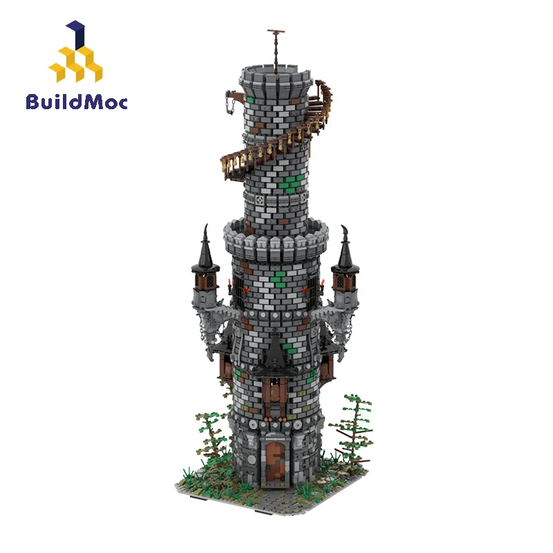 

BuildMoc Expert Architecture MOC-50724 Wizard's Tower Castle Building Blocks Bricks House Toys For Children Gift