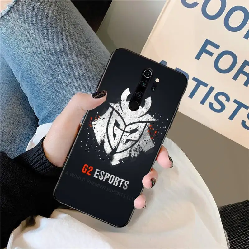 HPCHCJHM G2 Esports Club Black TPU Soft Phone Case Cover for Redmi Note 8 8A 7 6 6A 5 5A 4 4X 4A Go Pro Plus Prime | Мобильные