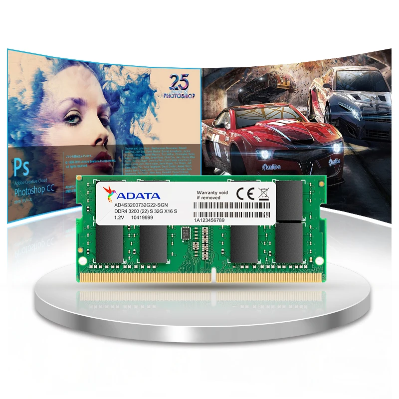 adata notebook memory ram memory so dimm 260pin ddr4 8gb 16gb 2666mhz 3200mhz for laptop rams free global shipping