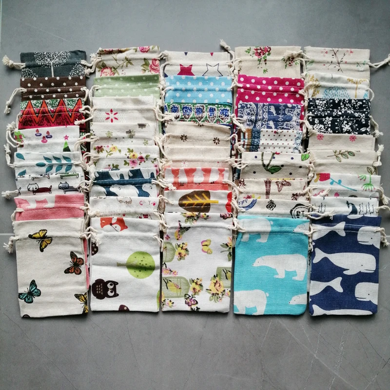 100 шт. маленькие подарочные пакеты для демонстрации ювелирных изделий упаковка