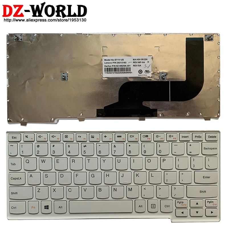 

Новая Оригинальная английская клавиатура для ноутбука Lenovo Ideapad S210 S215 S21e-20 Yoga 11S 25212182 25212122 25212152