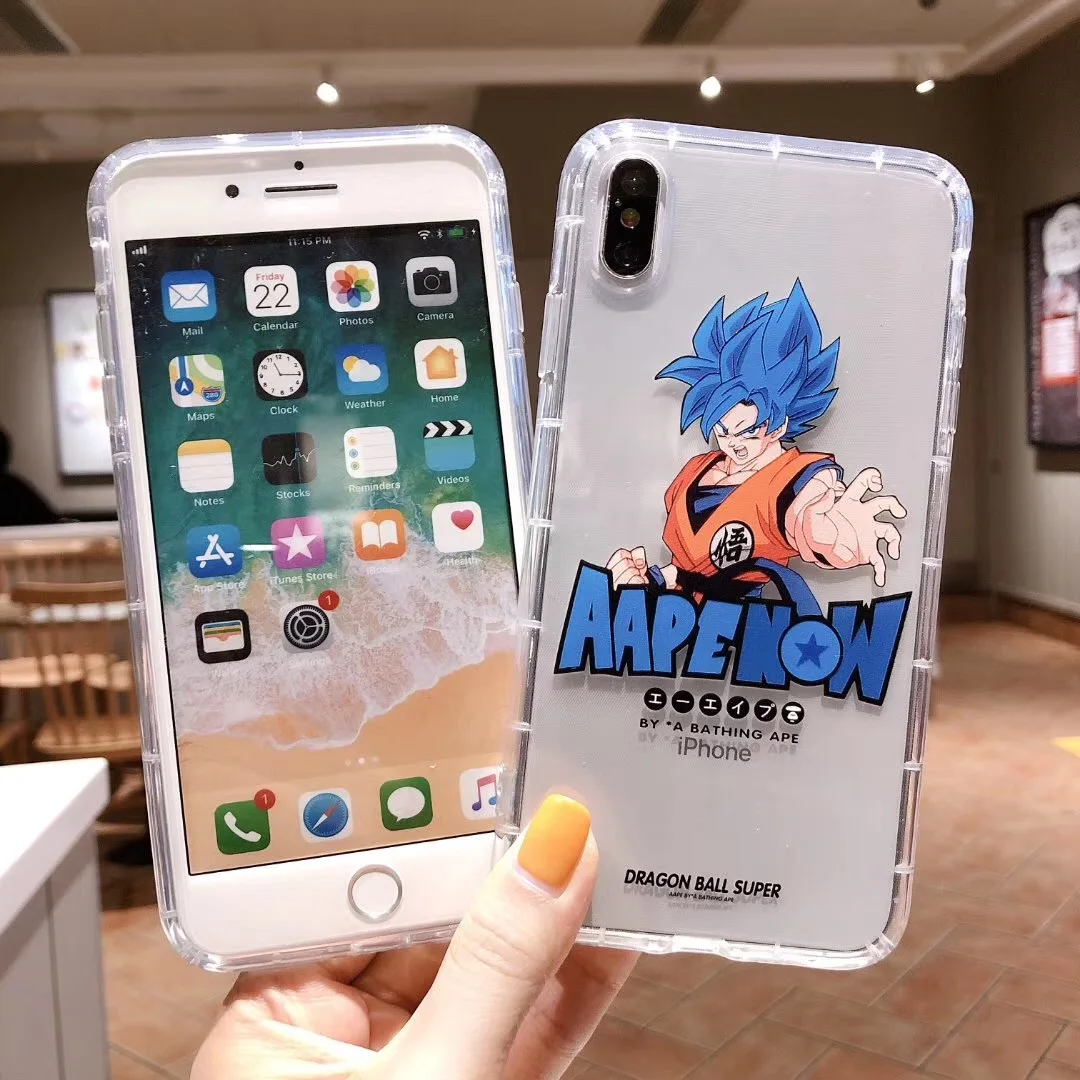 Трехмерный рельефный силиконовый чехол для телефона с принтом Dragon Ball Goku iPhone11 pro max