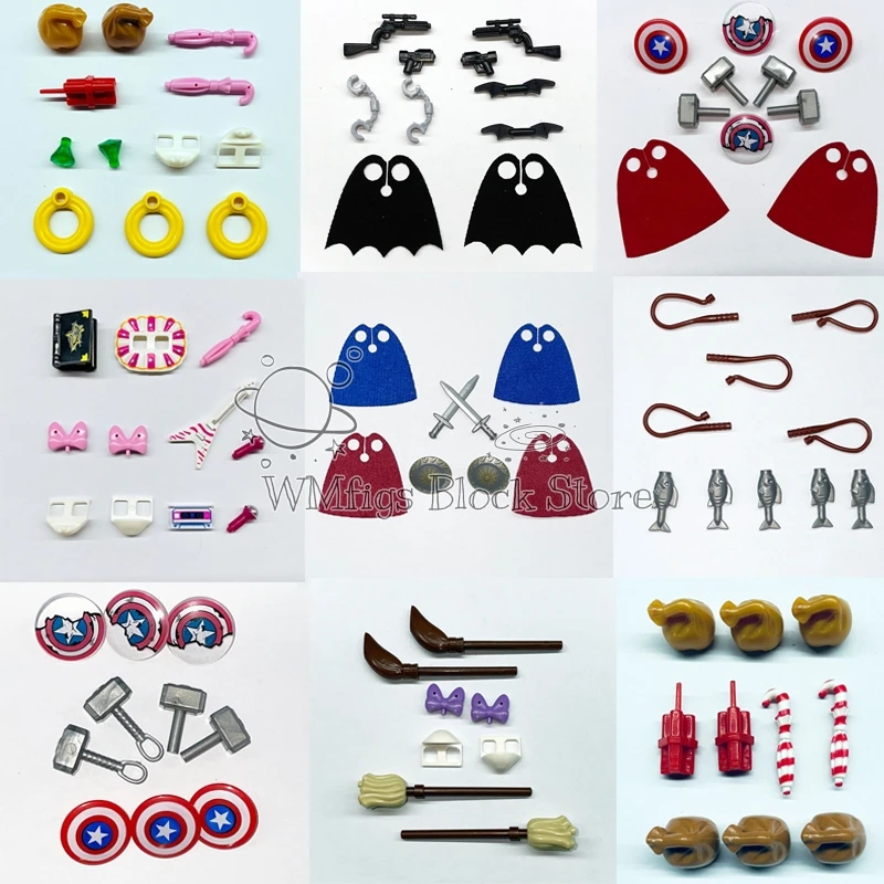 Смешанные аксессуары плащ хвост Нож Меч Щит Молот Паук шелк Подарочный пакет