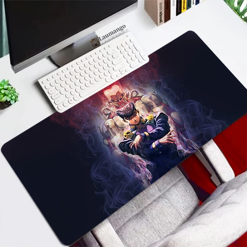 

Jojo Bizarre Adventure Locking Edge Large Gaming accessories Mouse Pad Computer Gamer CS GO Keyboard Mouse Mat Desk Mousepad