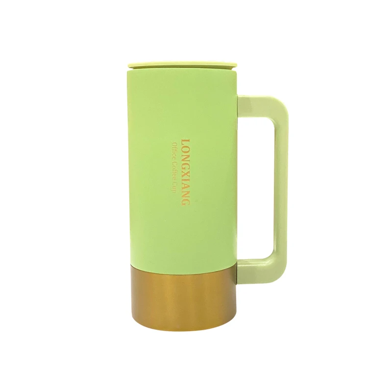 

High-end office mug men and women coffee mug portable tea water cup with handle custom cover