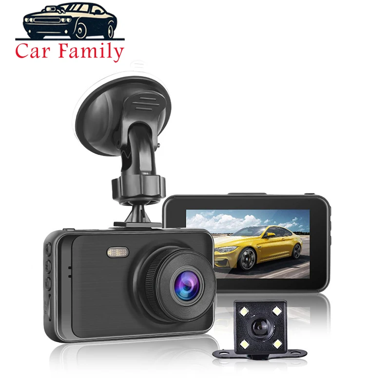 Семейный Автомобильный видеорегистратор 1080P Dashcam 3 &quot супер HD камера заднего вида