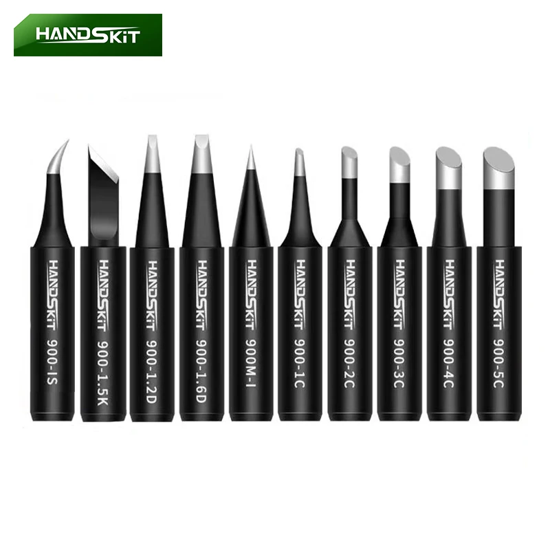 

HANDSKIT Lead-free Soldering Iron Tips 900M Serise Sting Welding Tools 900M-T-K 900M-T-I 900M-T-IS For 936 Soldering Station