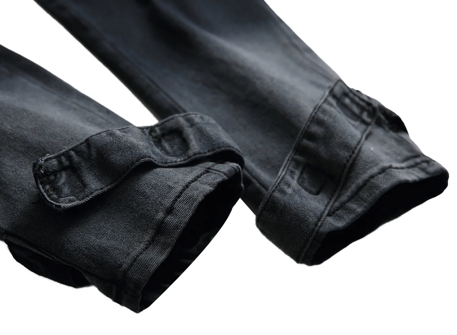 

Wimilous Denim men's big pocket tooling trousers slim-fit men's casual trousers