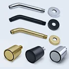 Лейка для душа латунная, черного и золотого цвета, с креплением на стену