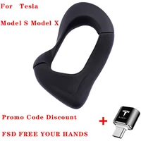 models modelx steering wheel control booster counterweight ring automatic fsd assisted driving for tesla free your hands