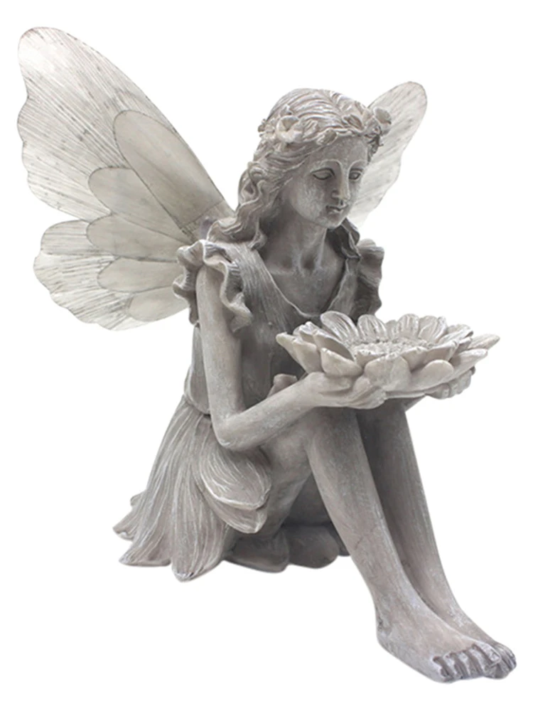 Suower сказочная статуя Ангел искусственная птица фидерное украшение уличная