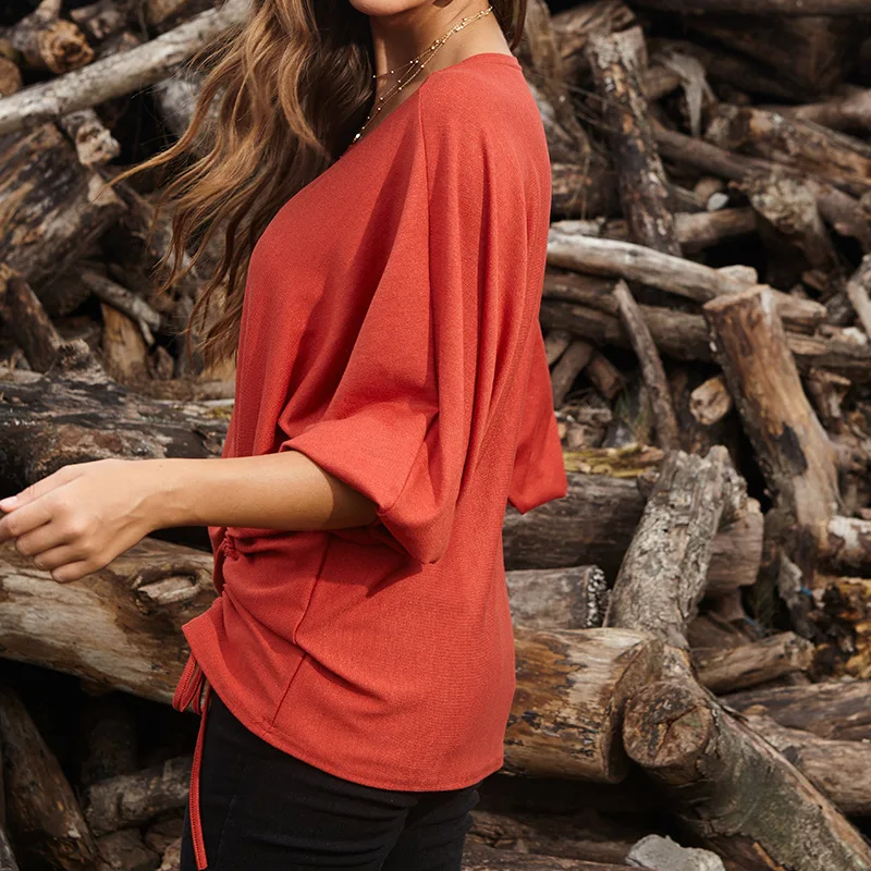 

New 2020 Summer Women Shirts Lace Shirred Plus Fertilizer Fat Tops Femal T-shirt Loose Solid Clothing Half Lantern Sleeve