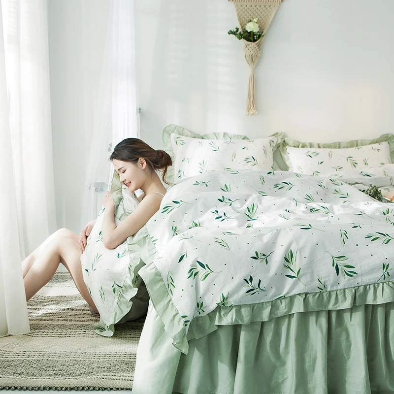 Комплект постельного белья из 100% хлопка 4 шт. классные хлопковые покрывала без