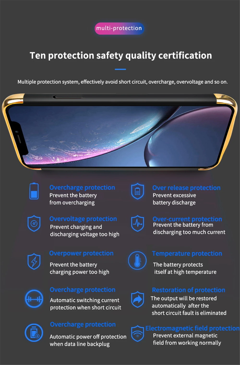 Power Cases 6000mAh Чехол-аккумулятор для iPhone 11 Pro Max зарядное устройство чехол для iPhone 11 Pro аккумулятор