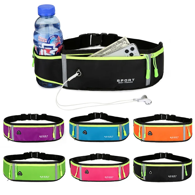 

Sports Waist Bag Outdoor Running Mobile Phone Bag Men and Women Personal Equipment Waterproof Invisible Ultra-thin Mini Belt Bag